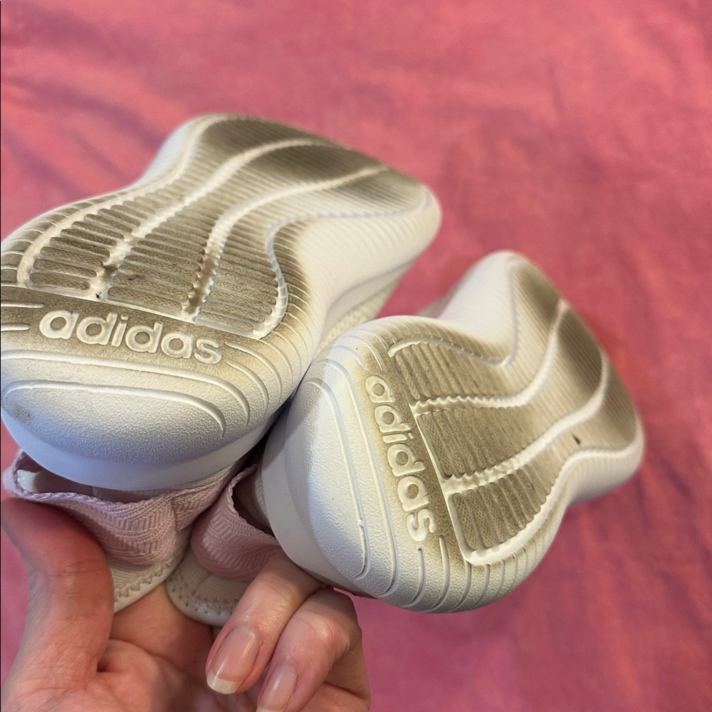 Adidas Cloudfoam Sneakers Womens Size 7.5 White Pink Running Walking Lightweight - Picture 8 of 8